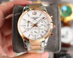 Best Replica Longines Master Complications Watches 42mm Two Tone Rose Gold
